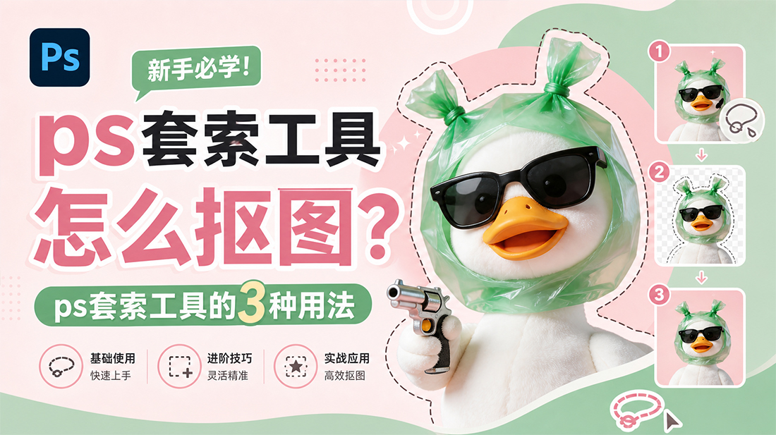 ps套索工具怎么抠图?ps套索工具的3种用法