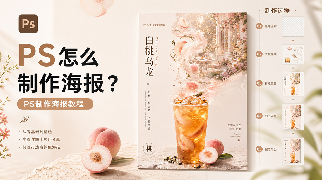 ps怎么制作海报？ps制作海报教程