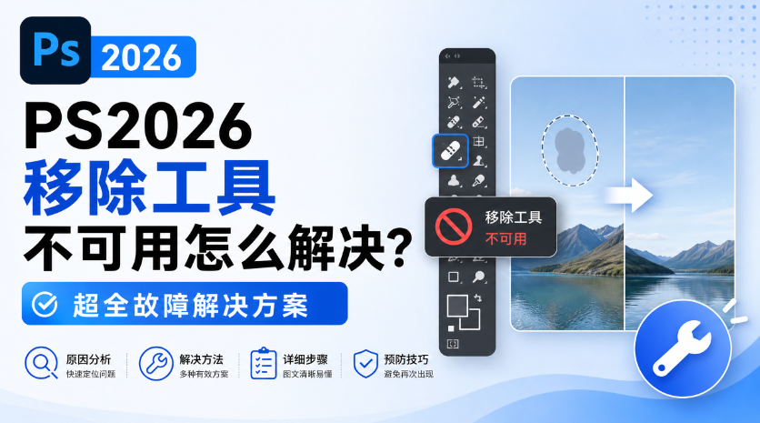 PS2026 移除工具不可用怎么解决?超全故障解决方案