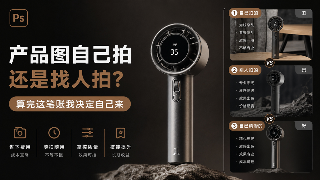 产品图自己拍还是找人拍？算完这笔账我决定自己来