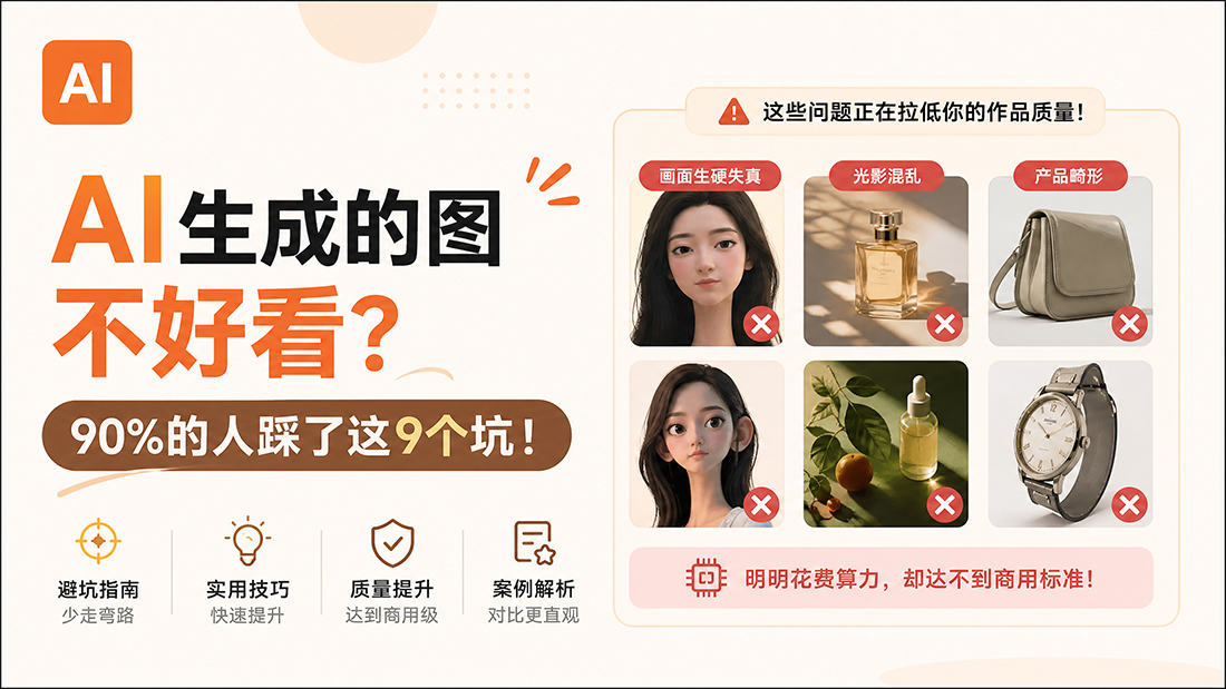 AI生成的图不好看？90%的人踩了这9个坑！