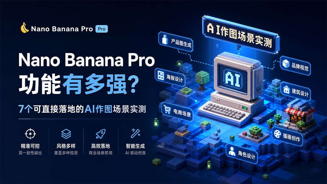 Nano Banana Pro功能有多强？7个可直接落地的AI作图场景实测