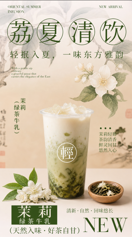 奶茶海报参考图