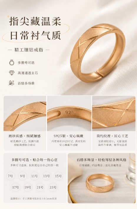 戒指详情页效果