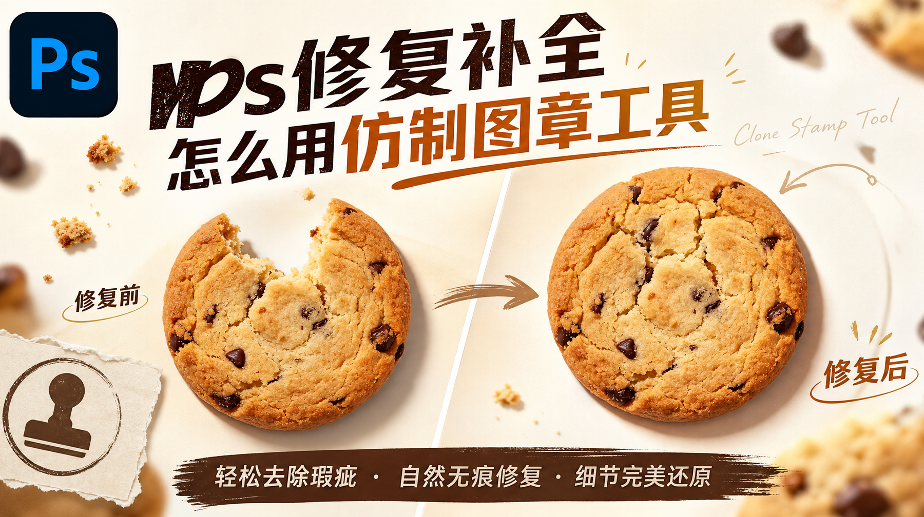 PS仿制图章工具怎么用？3种方法教你用，0基础到高阶