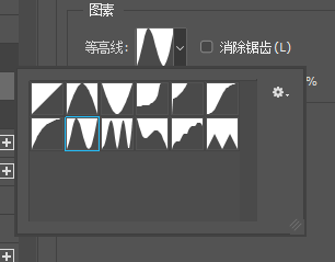 ps调整等高线