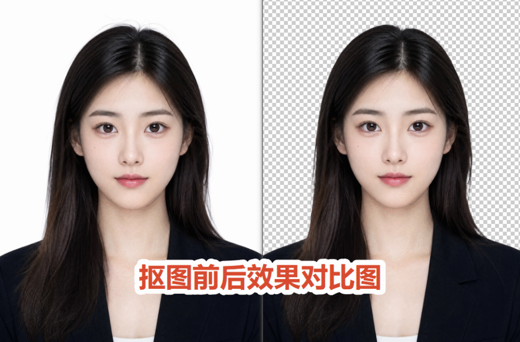 startai插件抠图前后效果对比图