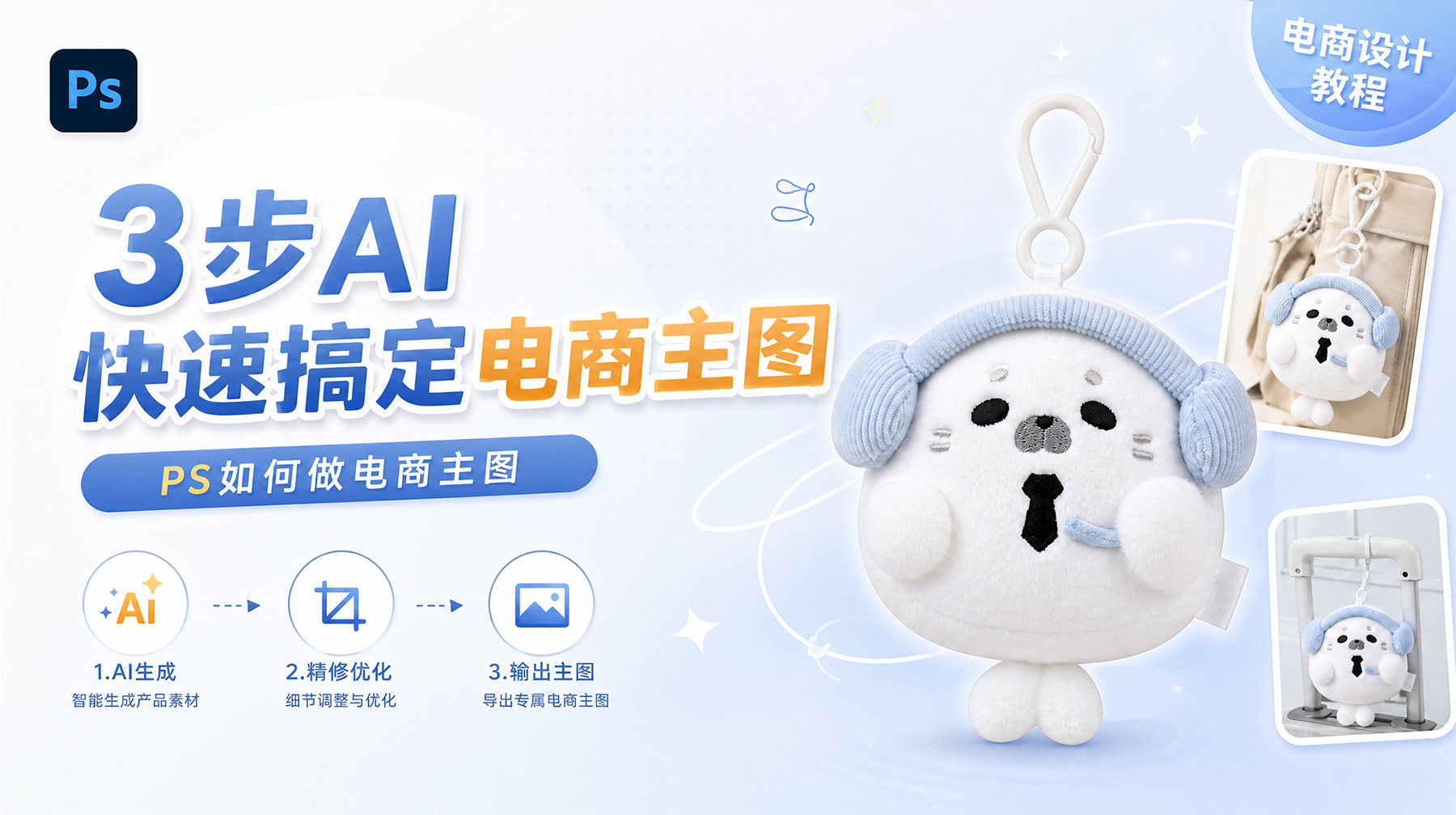 PS如何做电商主图？3步AI快速搞定电商主图