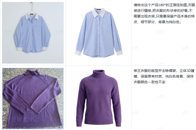 AI插件服装精修效果+提示词分享