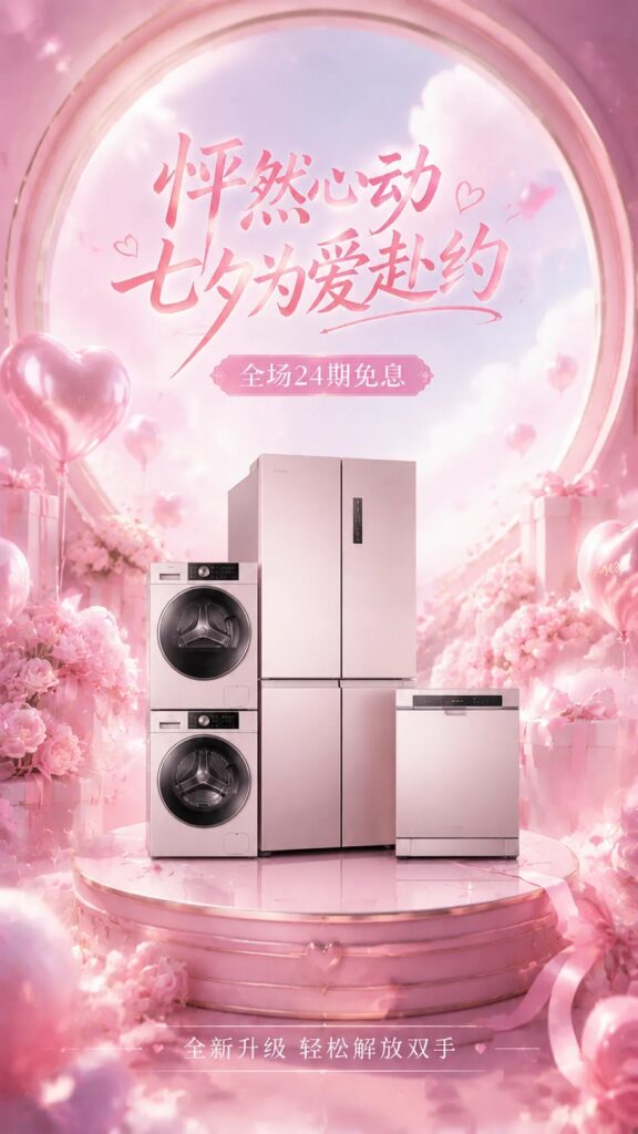GPT-Image2做七夕活动海报！附9组商用级七夕海报提示词