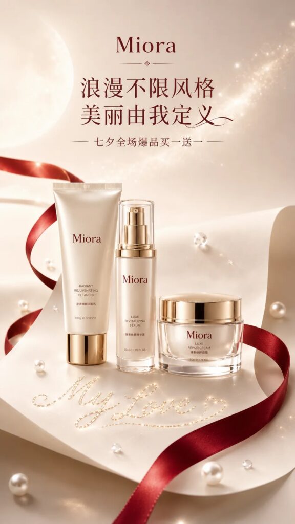 GPT-Image2做七夕活动海报！附9组商用级七夕海报提示词