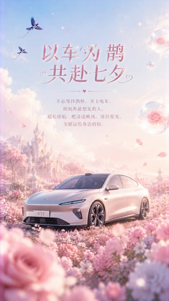 GPT-Image2做七夕活动海报！附9组商用级七夕海报提示词
