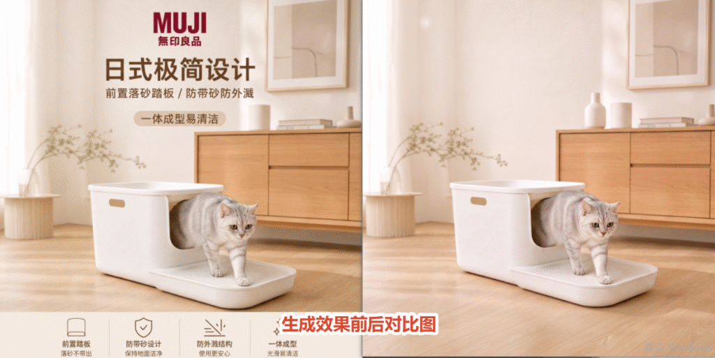 生成效果前后对比图