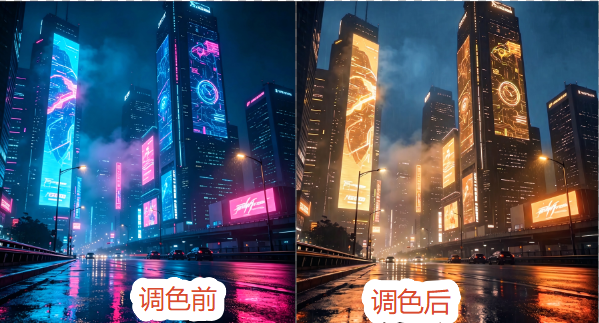 startAI调整图片颜色效果