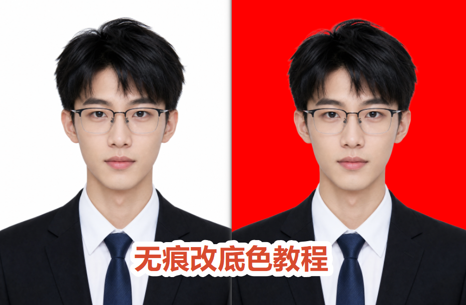 startai无痕无瑕疵修改证件照底色
