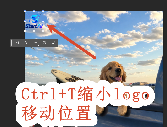 Ctrl+T自由变换