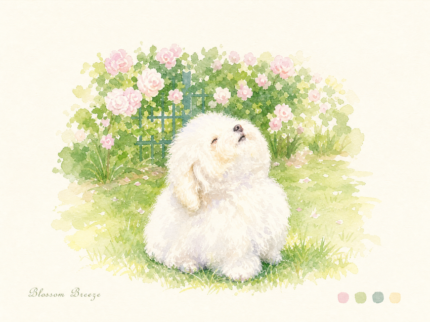 水彩晕染风插画