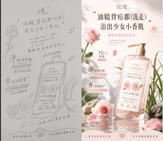 ps用image2.5草图直出海报效果