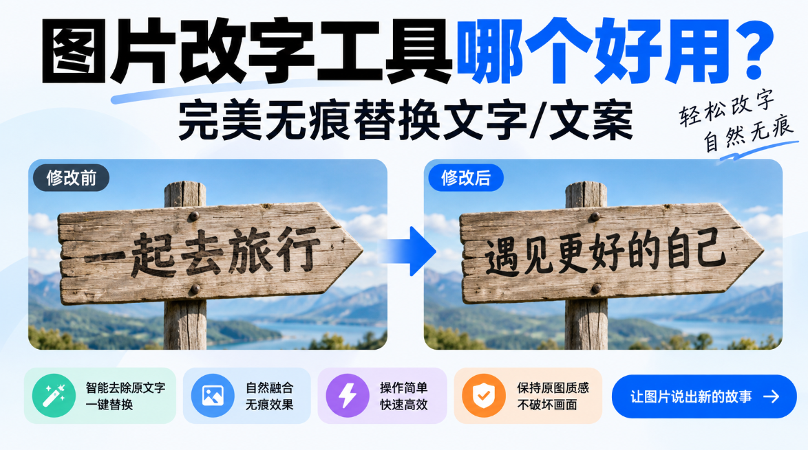 图片改字工具哪个好用？完美无痕替换文字/文案