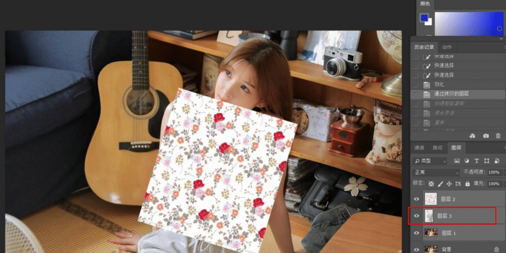 PS怎么替换衣服印花并保留原有纹理？超稳无损教程