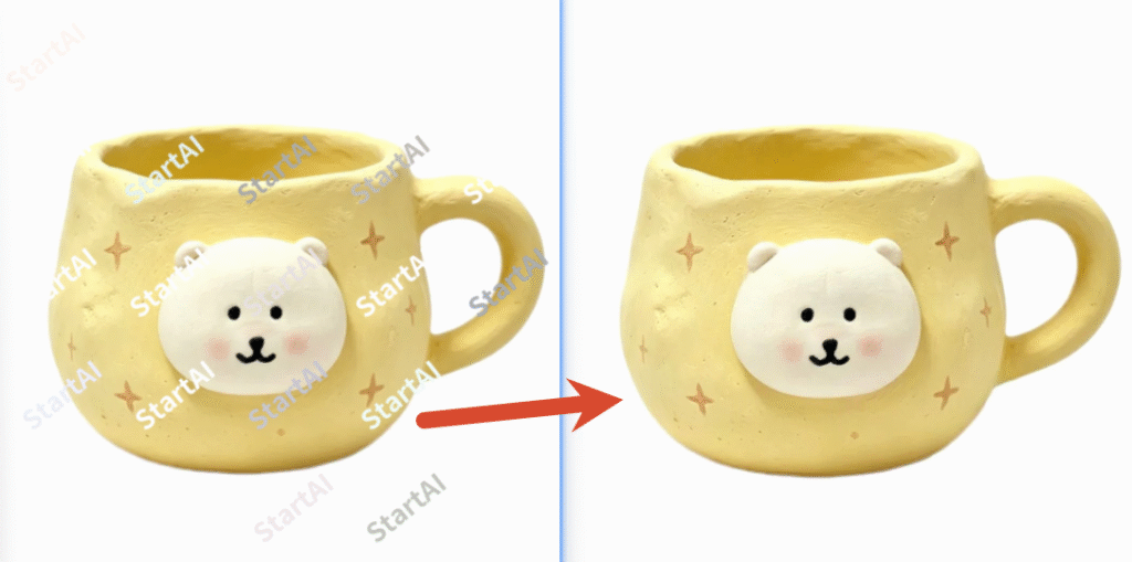 去水印完成后,产品图直接用于电商主图展示