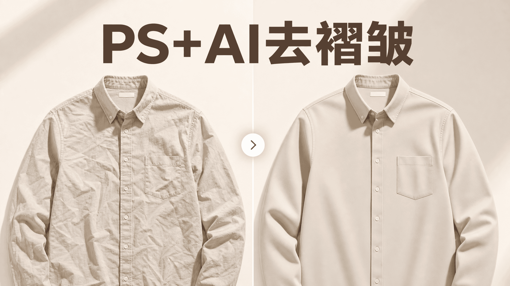 ps去褶皱用什么方法？5种PS原生技巧+AI一键除皱对比