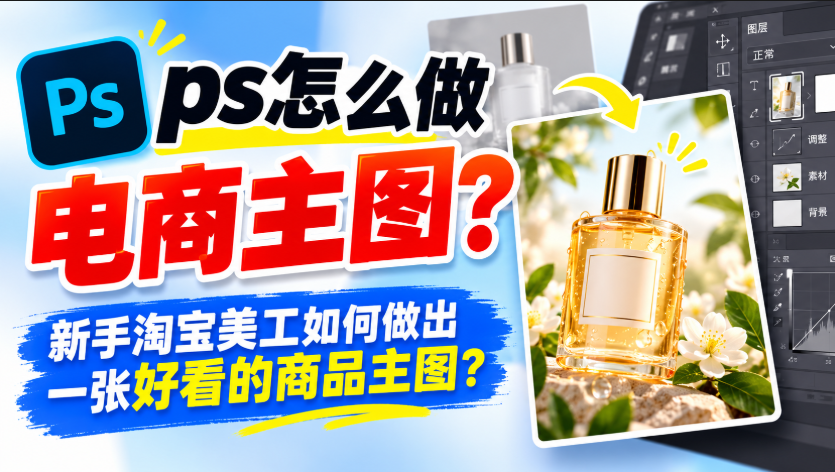 ps怎么做电商主图？新手淘宝美工如何做出一张好看的商品主图？