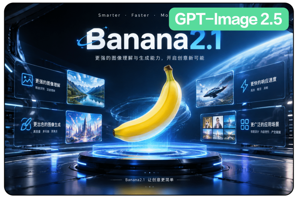四款AI生图模型怎么选?Nano Banana 2.1 / Banana 2.0 / Banana Pro / GPT-Image 2.5 九组实测