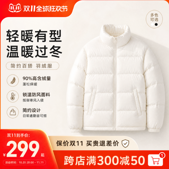 双11服装促销主图缩到手机端尺寸预览确认产品突出后导出成品
