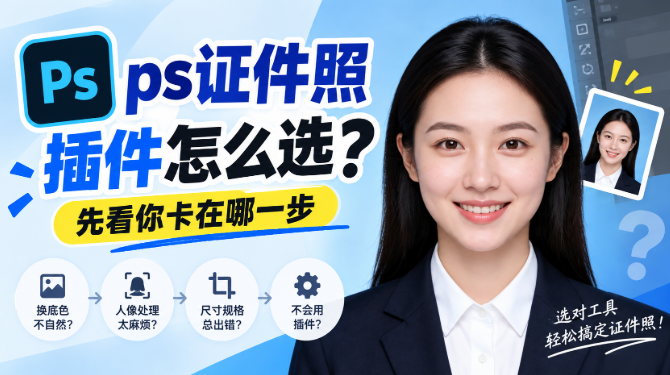 ps证件照插件怎么选?先看你卡在哪一步