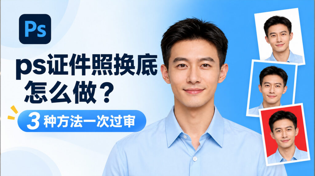 ps证件照换底怎么做？3 种方法一次过审