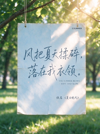 ai生成的同一手写体的海报