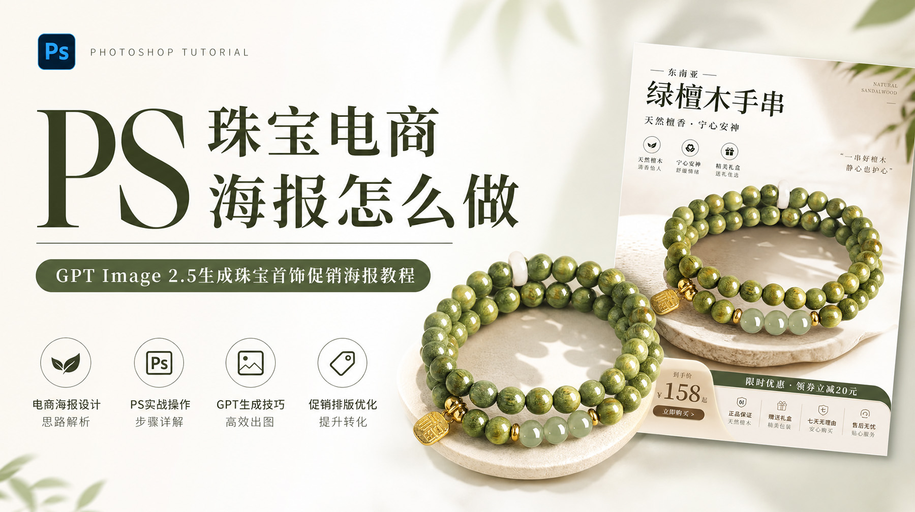 PS珠宝电商海报怎么做？GPT Image 2.5生成珠宝首饰促销海报教程