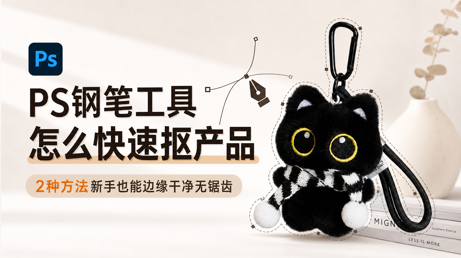PS钢笔工具怎么快速抠产品？2种方法新手也能边缘干净无锯齿