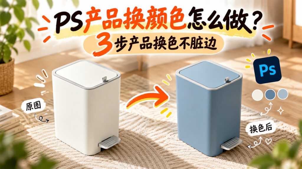 PS产品换颜色怎么做？3步产品换色不脏边