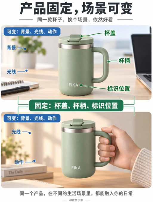 电商AI生图怎么稳住产品一致性?从参考图上传到Banana修图全流程