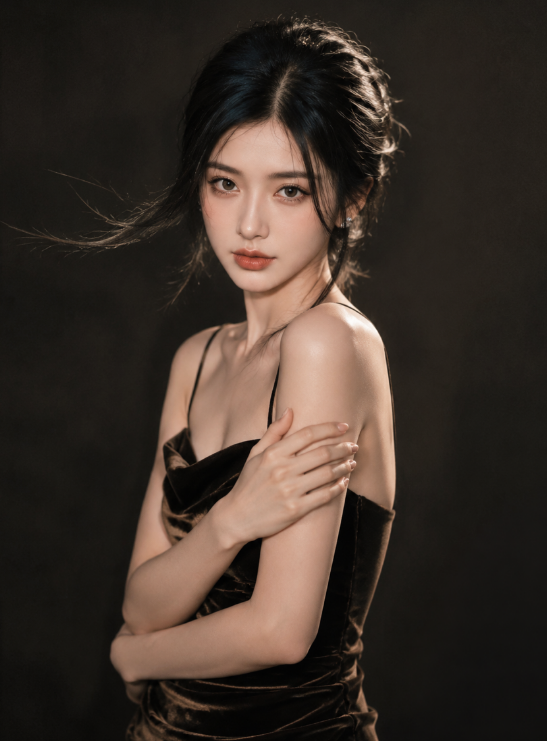 拒绝繁杂！极简高级风女生写真提示词，秒出清冷质感人像大片