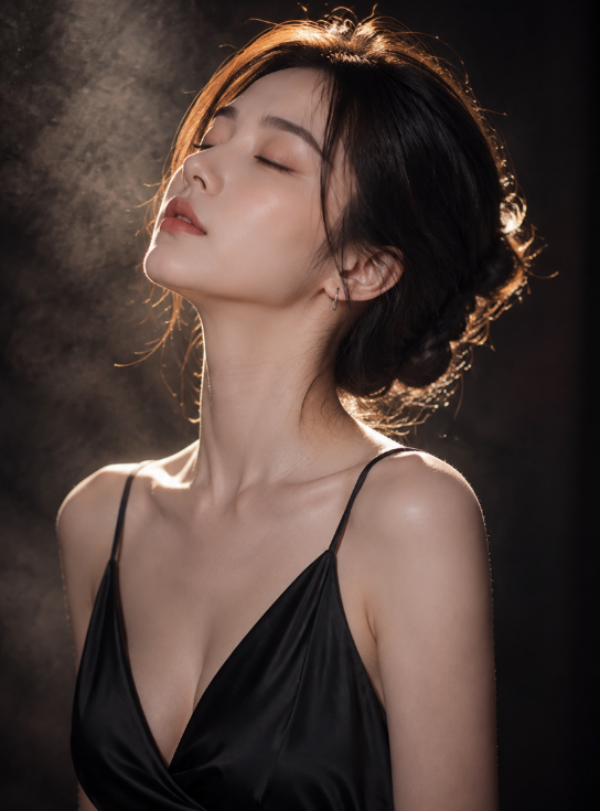 拒绝繁杂！极简高级风女生写真提示词，秒出清冷质感人像大片