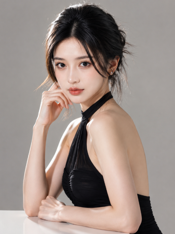 拒绝繁杂！极简高级风女生写真提示词，秒出清冷质感人像大片