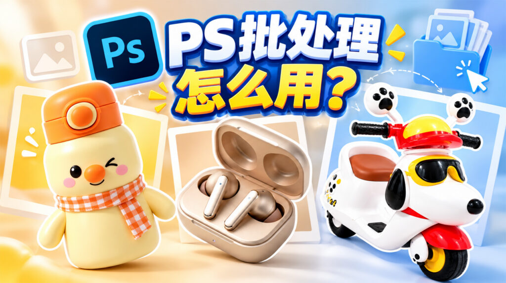 PS批处理怎么用?图片批处理 3 套方法,几百张自动跑