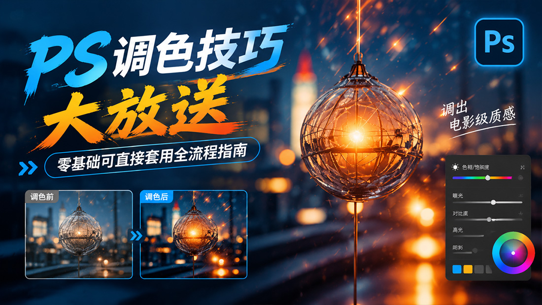 PS调色技巧大放送 零基础可直接套用全流程指南