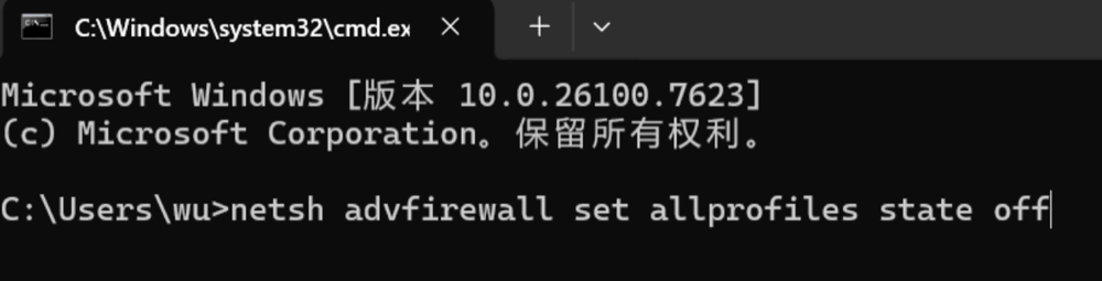 命令符输入