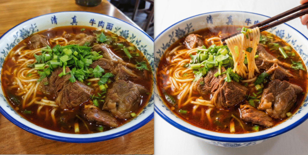 菜品图精修前后对比色泽食欲感提升