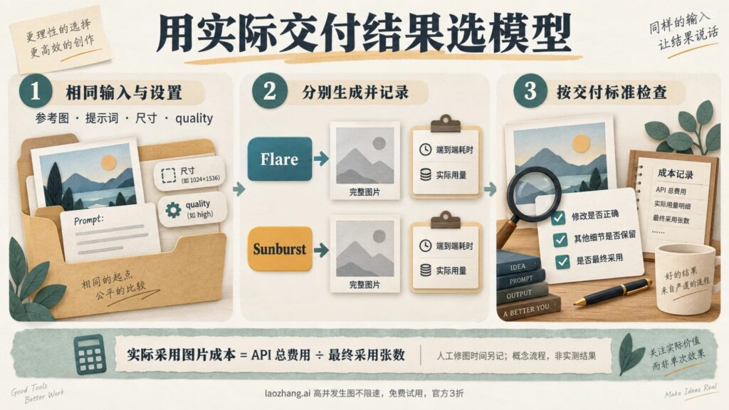 GPT Image 2.5 Flare 与 Sunburst 对比：速度、编辑精度与 API 成本
